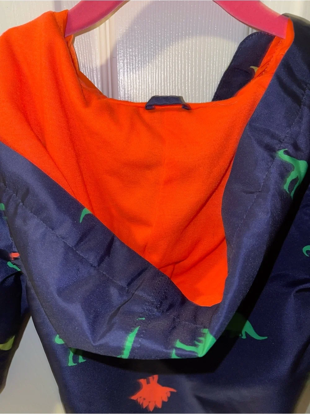Carter’s jacket boys 2T dinosaur navy orange hooded